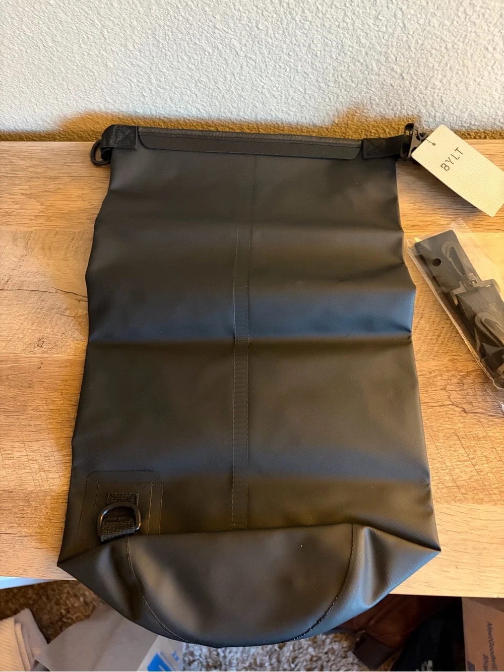 BYLT NEW Black Roll-Top Dry Bag - Men's Waterproof Shoulder Bag
